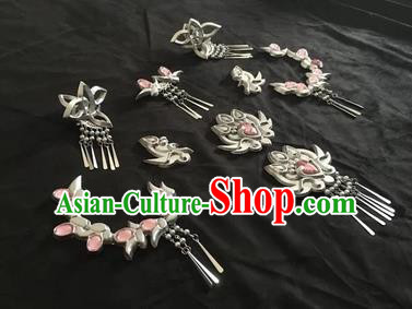 Chinese Traditional Ancient Princess Hairpins Swordswoman Hair Accessories Complete Set for Women