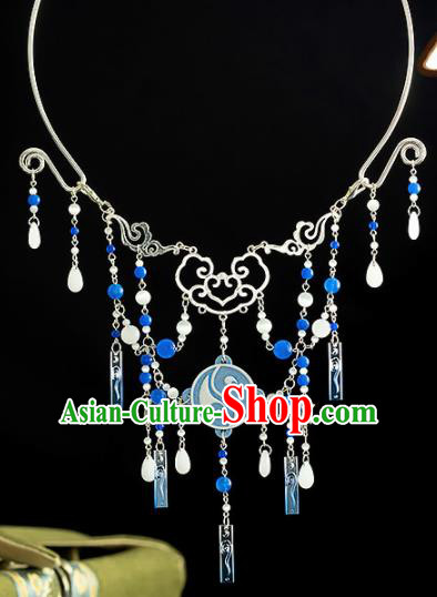 Chinese Traditional Accessories Ancient Cosplay Princess Bagua Necklace for Women