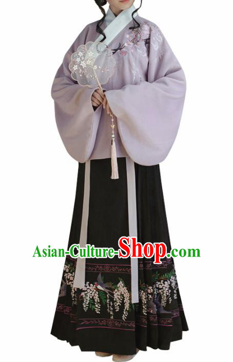 Chinese Traditional Ming Dynasty Hanfu Dress Ancient Nobility Lady Costume for Women