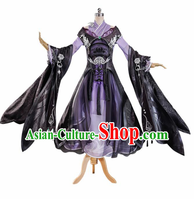 Chinese Traditional Cosplay Costume Ancient Swordswoman Hanfu Dress for Women