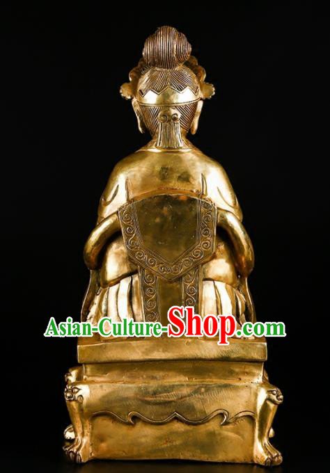 Chinese Traditional Feng Shui Items Taoism Brass Mountain Tai Mother Statue Decoration