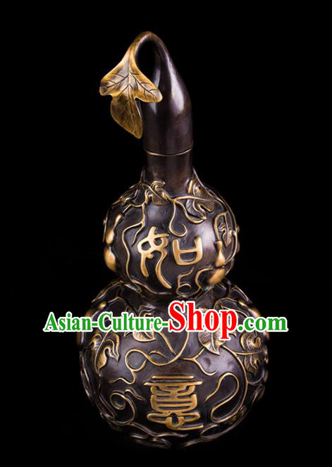 Chinese Traditional Feng Shui Items Taoism Bagua Brass Cucurbit Decoration