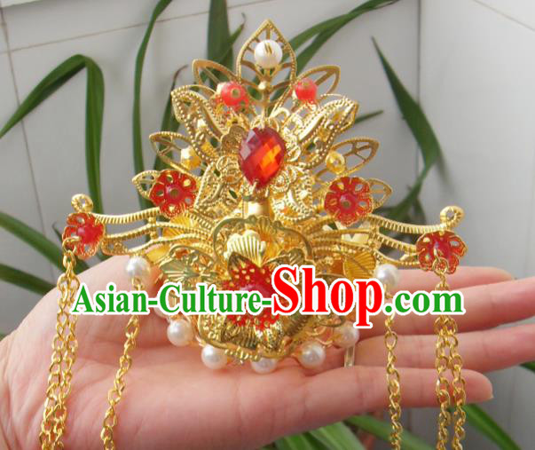 Chinese Traditional Goddess Hair Accessories Ancient Hairpins Phoenix Coronet for Women