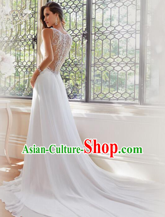 Professional Modern Dance Princess Wedding Dress Compere Full Dress for Women