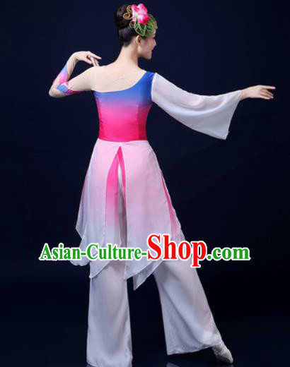 Traditional Chinese Folk Dance Jasmine Flower Clothing Yangko Dance Fan Dance Costume for Women