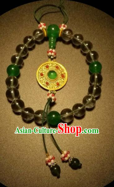 Chinese Traditional Beads Bracelet Handmade Hanfu Bangles for Women