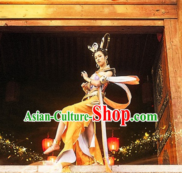 Traditional White Tara Deity Costumes and Accessories Complete Set