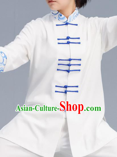 Asian Chinese Martial Arts Wushu Costume Traditional Tai Ji Tang Suit Kung Fu Training Uniform for Women