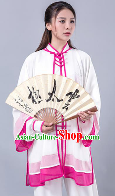 Asian Chinese Martial Arts Traditional Kung Fu Costume Tai Ji Training Group Competition Uniform for Women