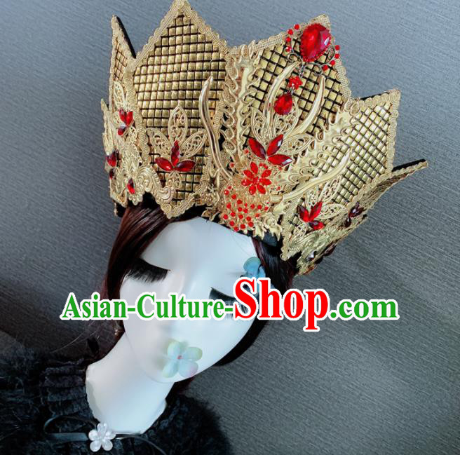 Traditional Chinese Ancient Palace Queen Phoenix Coronet Headwear Hair Accessories for Women