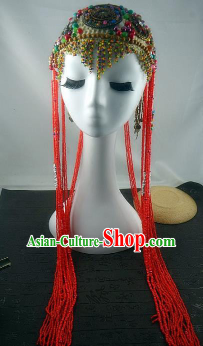 Chinese Ancient Ethnic Princess Hat Traditional Palace Hanfu Hair Accessories for Women
