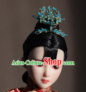 Chinese Ancient Empress Phoenix Hairpins Headwear Traditional Qing Dynasty Manchu Queen Hair Accessories for Women