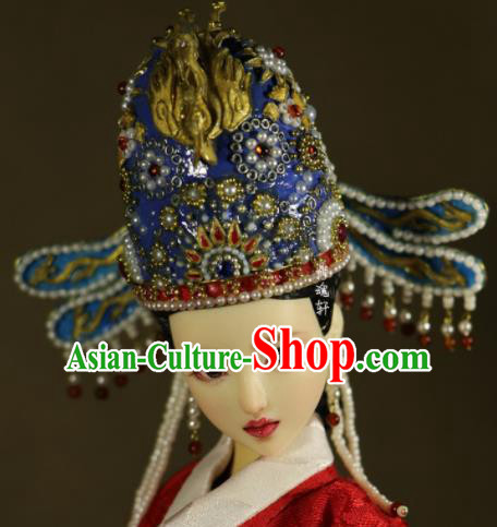 Chinese Ancient Ming Dynasty Empress Hat Phoenix Coronet Headwear Traditional Palace Hair Accessories for Women