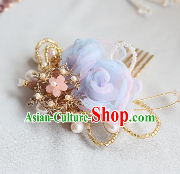 Chinese Ancient Princess Hair Comb Hairpins Traditional Hanfu Hair Accessories for Women