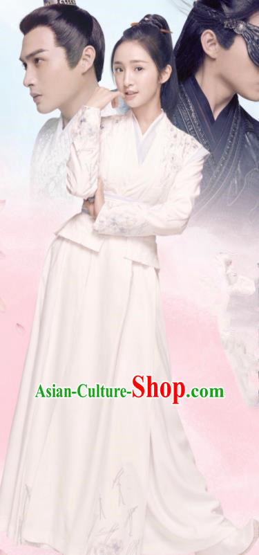Chinese Ancient Drama Princess Hanfu Dress Traditional Northern and Southern Dynasties Nobility Lady Historical Costume for Women