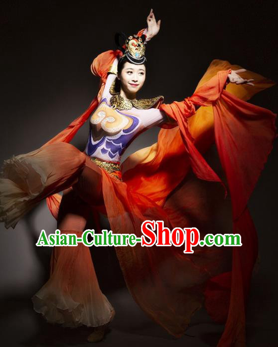 Chinese Classical Dance Costume Traditional Dunhuang Flying Apsaras Stage Performance Dress for Women