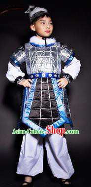 Chinese Mongolian Nationality Stage Performance Costume Traditional Ethnic Minority Clothing for Kids