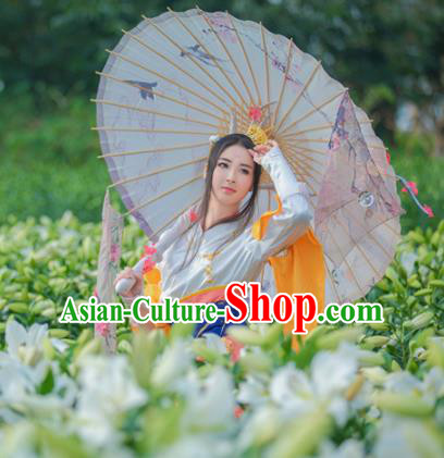 Traditional Chinese Handmade Umbrellas Ancient Swordswoman Hanfu Umbrella for Women