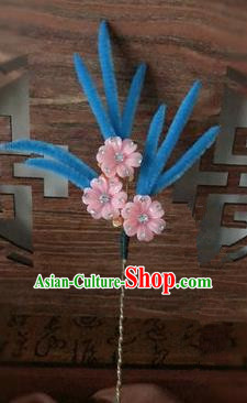 Traditional Chinese Qing Dynasty Hairpins Handmade Ancient Manchu Lady Hair Accessories for Women