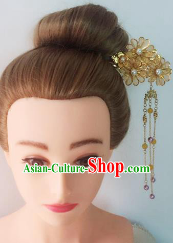 Handmade Chinese Traditional Hanfu Hair Clip Hairpins Ancient Tang Dynasty Imperial Consort Hair Accessories for Women