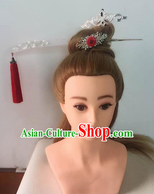 Handmade Chinese Palace Hair Clips Princess Hairpins Ancient Traditional Hanfu Hair Accessories for Women
