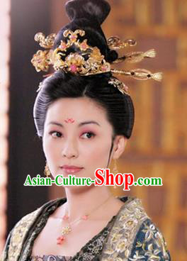Handmade Chinese Hanfu Hairpins Traditional Court Hair Clips Ancient Tang Dynasty Queen Hair Accessories for Women