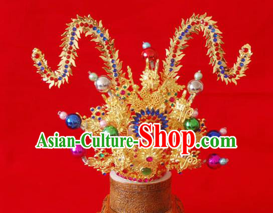 Handmade Chinese Traditional Hair Accessories Ancient Prince Swordsman Hairdo Crown for Men