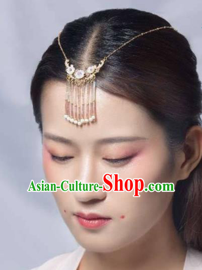 Chinese Handmade Hanfu Eyebrows Pendant Hairpins Ancient Princess Hair Accessories Headwear for Women