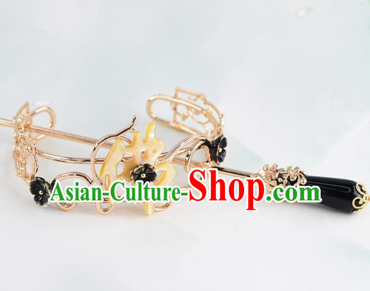 Chinese Traditional Swordsman Hair Accessories Ancient Prince Buddhism Hairdo Crown for Men