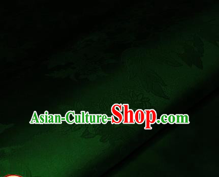 Chinese Traditional Royal Pattern Green Brocade Material Cheongsam Classical Fabric Satin Silk Fabric