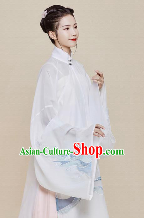 Chinese Traditional Ancient Nobility Dowager Embroidered Hanfu Dress Ming Dynasty Imperial Consort Historical Costume for Women