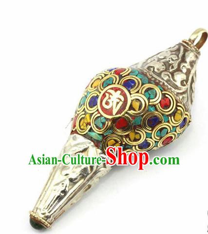 Chinese Traditional Feng Shui Items Buddhism Conch Buddhist Copper Musical Instrument