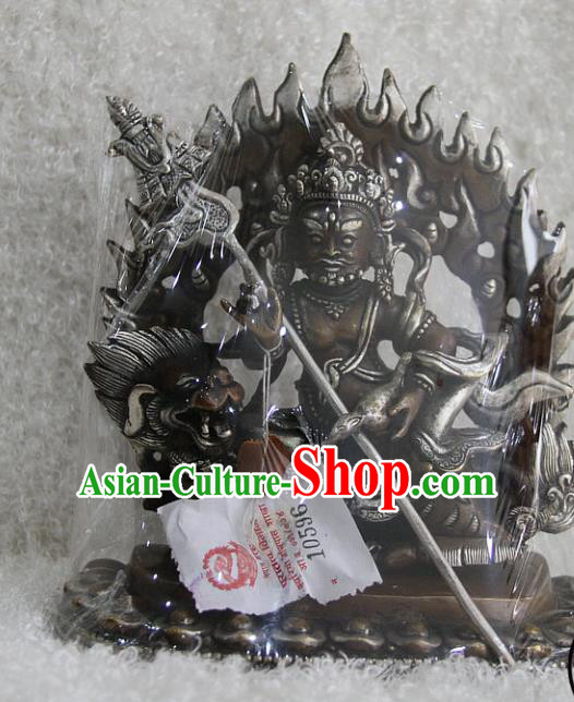 Chinese Traditional Buddhist Copper Buddha Heavenly King Statue Tibetan Buddhism Feng Shui Items Sculpture