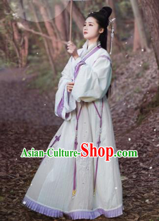 Chinese Jin Dynasty Imperial Consort Dress Traditional Ancient Princess Hanfu Historical Costume for Women