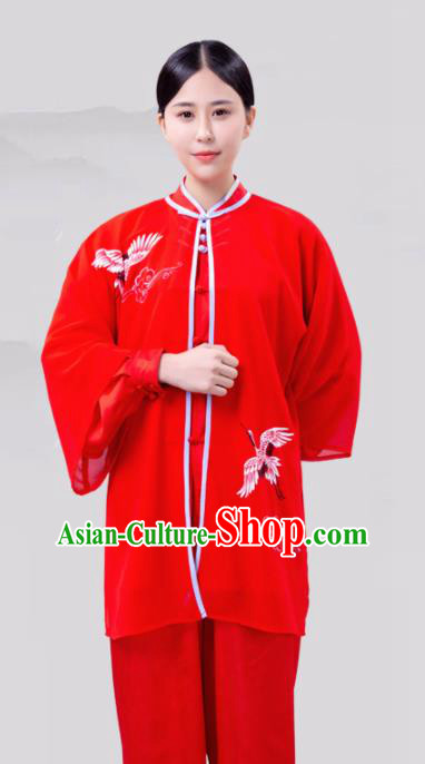 Chinese Traditional Martial Arts Competition Costume Tai Ji Kung Fu Training Clothing for Women