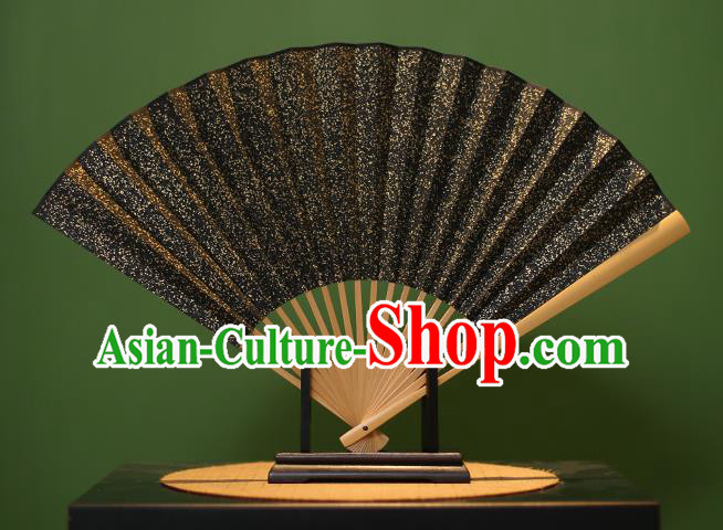 Chinese Traditional Handmade Xuan Paper Fans Classical Folding Fans for Men