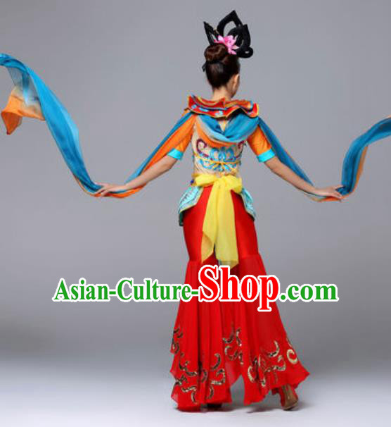Chinese Traditional Dunhuang Flying Apsaras Dance Costume Classical Dance Stage Performance Clothing for Women