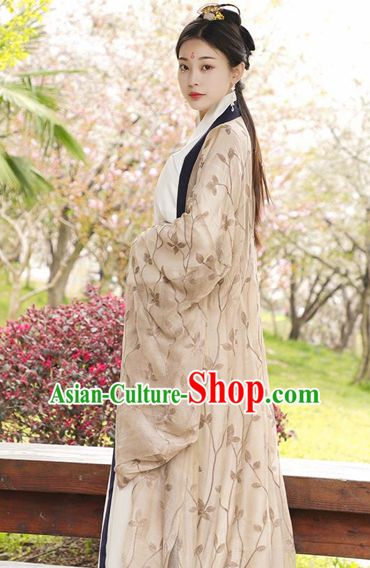 Chinese Ancient Imperial Consort Hanfu Dress Jin Dynasty Nobility Lady Princess Historical Costume for Women