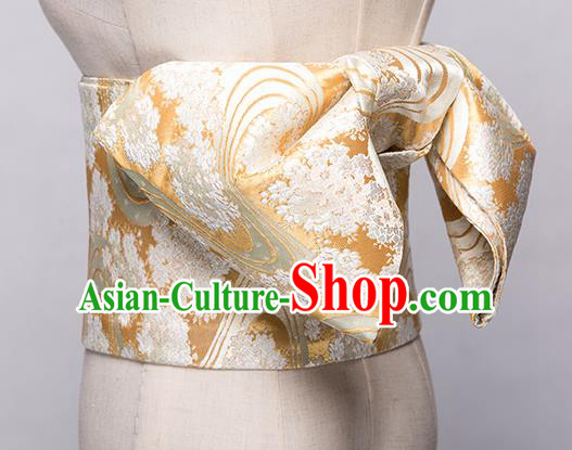 Japanese Traditional Handmade Kimono Belts Asian Japan Geisha Yukata Brocade Waistband for Women