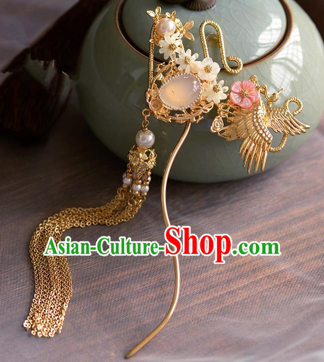 Traditional Chinese Ancient Palace Tassel Hair Clip Hairpins Handmade Wedding Hair Accessories for Women