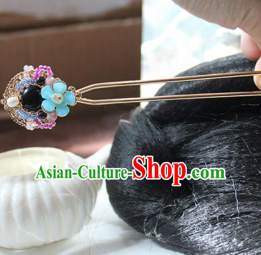 Traditional Chinese Ancient Princess Flower Hair Clip Hairpins Handmade Hanfu Hair Accessories for Women
