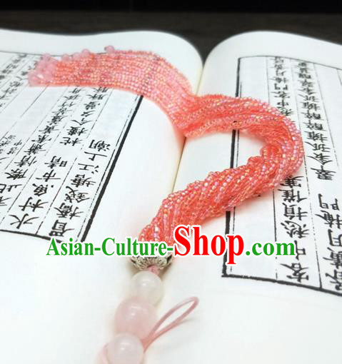 Traditional Chinese Ancient Brooch Handmade Hanfu Palace Breastpin Tassel Pendant for Women