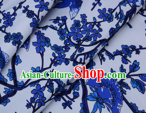 Chinese Classical Begonia Pattern Brocade Cheongsam Silk Fabric Chinese Traditional Satin Fabric Material