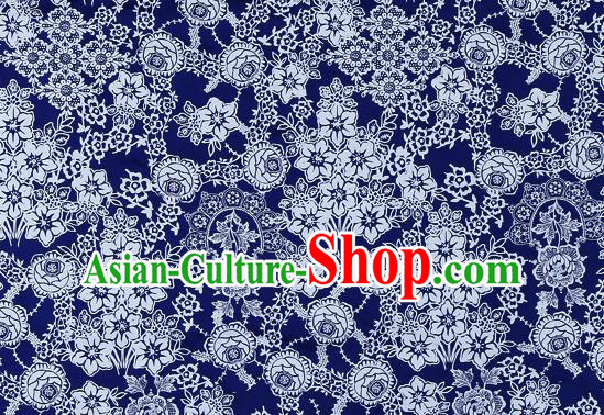 Chinese Classical Tulip Pattern Brocade Cheongsam Silk Fabric Chinese Traditional Satin Fabric Material