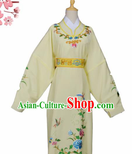 Handmade Chinese Beijing Opera Niche Costume Peking Opera Scholar Jia Baoyu Yellow Clothing for Men