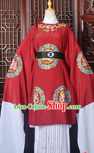 Handmade Chinese Beijing Opera Old Women Red Costume Peking Opera Actress Embroidered Dress for Women