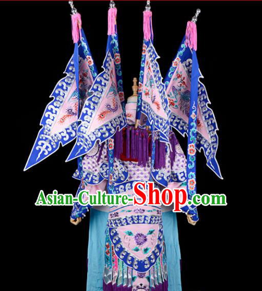 Handmade Chinese Beijing Opera General Guan Yu Pink Costume Traditional Peking Opera Takefu Embroidered Clothing for Men