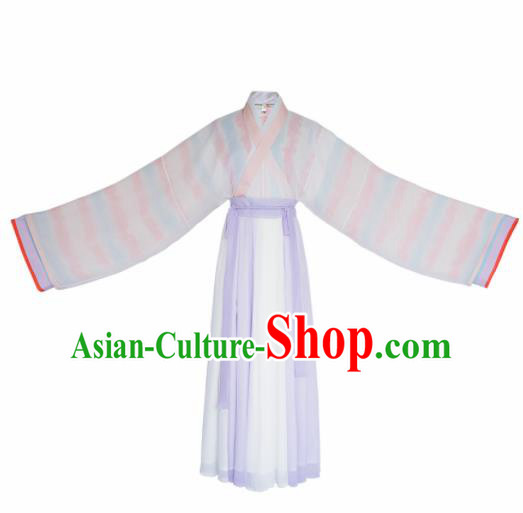 Ancient Chinese Jin Dynasty Palace Princess Hanfu Dress Traditional Court Historical Costume for Women
