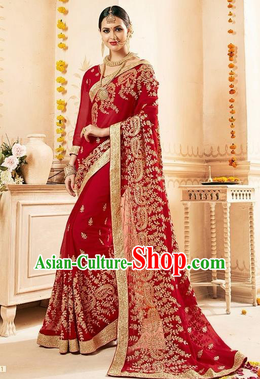 Asian India Traditional Court Queen Sari Dress Indian Bollywood Bride Costume for Women