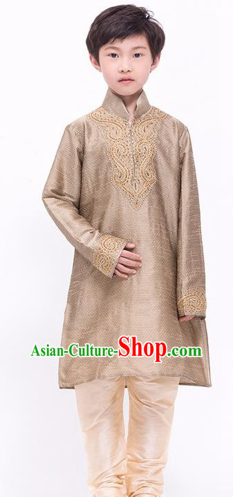 South Asian India Traditional Costume Shirt and Pants Asia Indian National Suit for Kids
